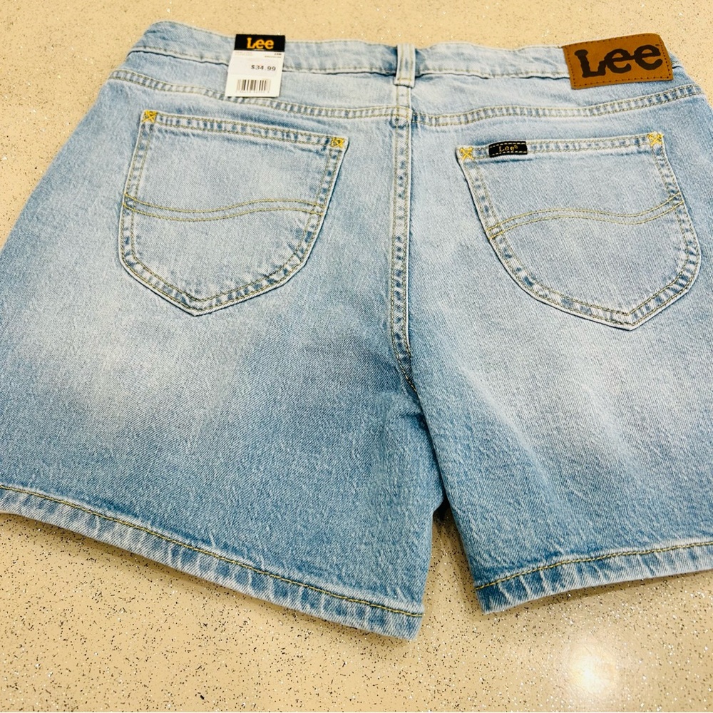 Lee Legendary New Love Denim Shorts Mid Rise Women’s Size 10 Medium, 5” Inseam - Picture 14 of 15